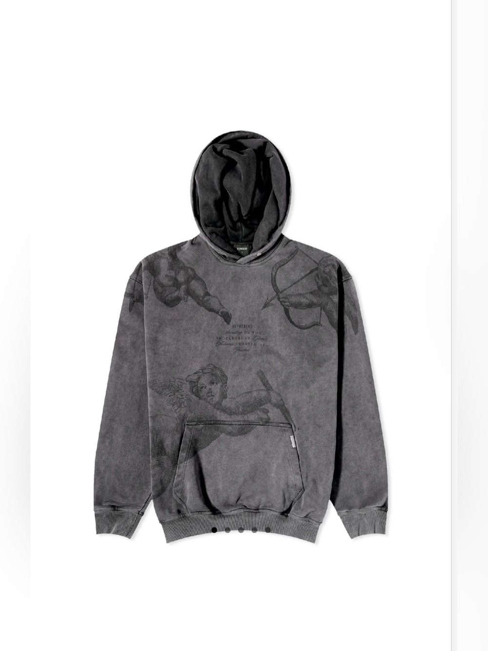 Represent Women's Gray Hooded Pullover Jacket
